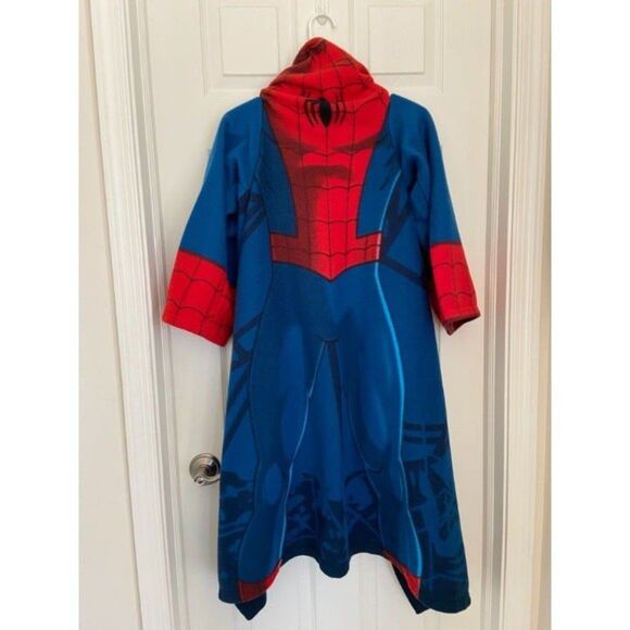 Fleece Spider Man Robe (Youth one size) - Picture 3 of 7